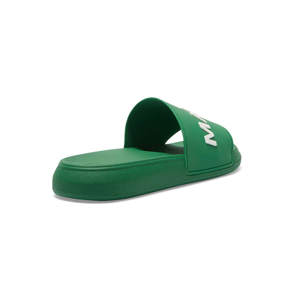 Venice Slide in Green/white