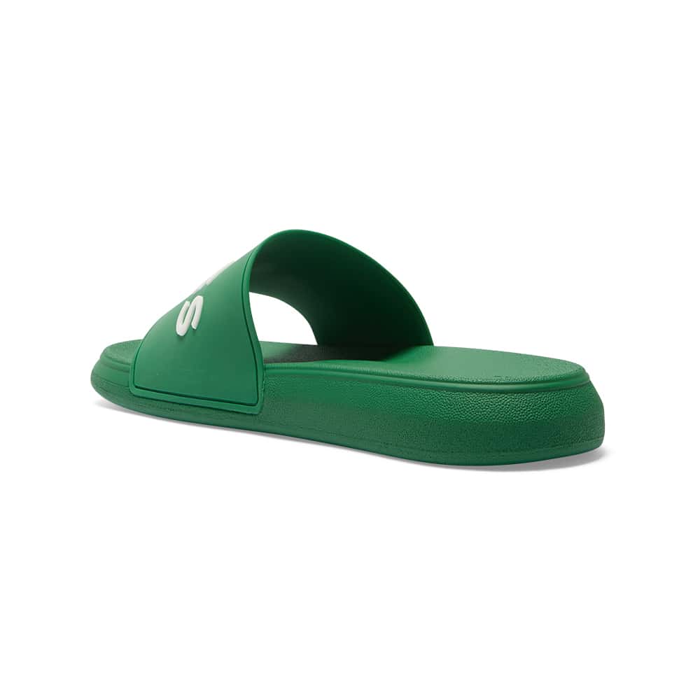 Venice Slide in Green/white