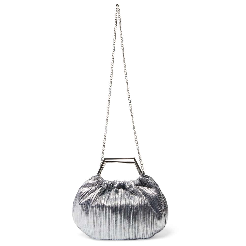 Dark silver clutch bag deals