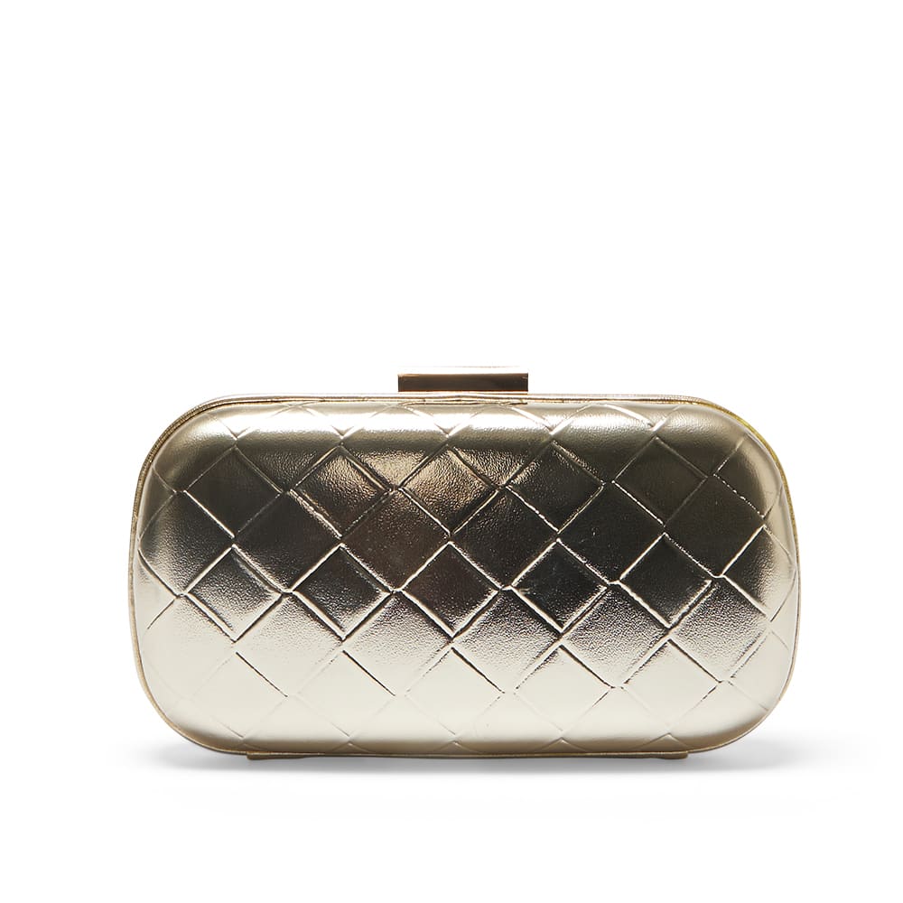 Chic Clutch in Gold Weave