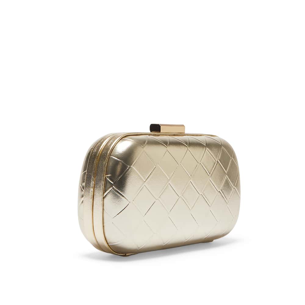 Chic Clutch in Gold Weave