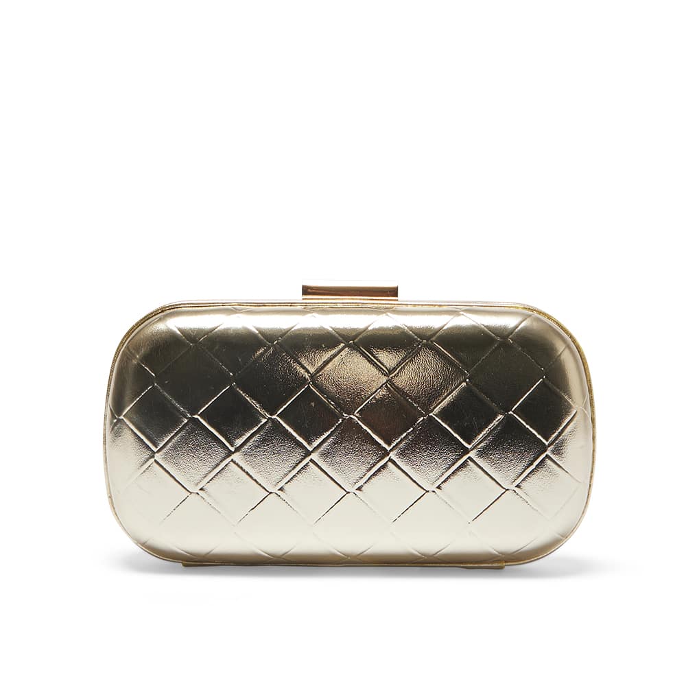 Chic Clutch in Gold Weave