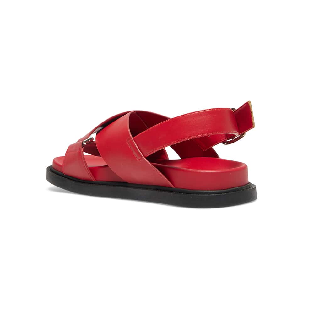 Fabian Sandal in Red Smooth