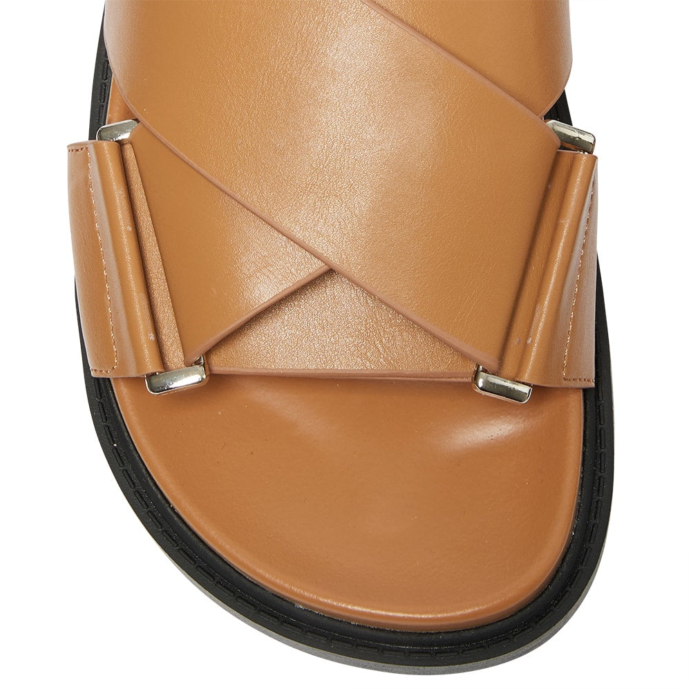 Fabian Sandal in Tan Smooth