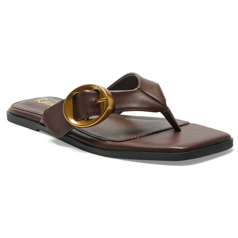 Greece Slide in Brown  Smooth