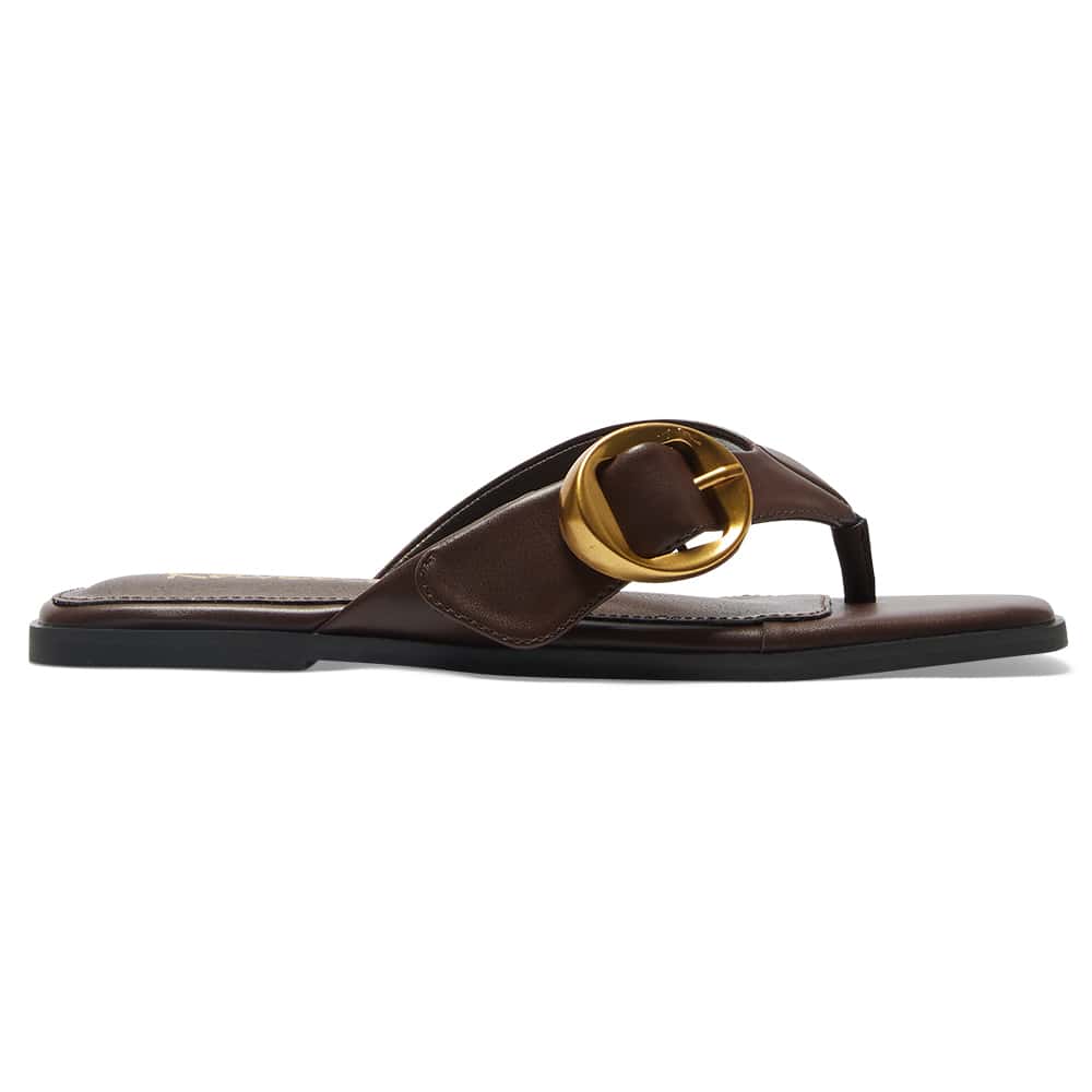 Greece Slide in Brown  Smooth