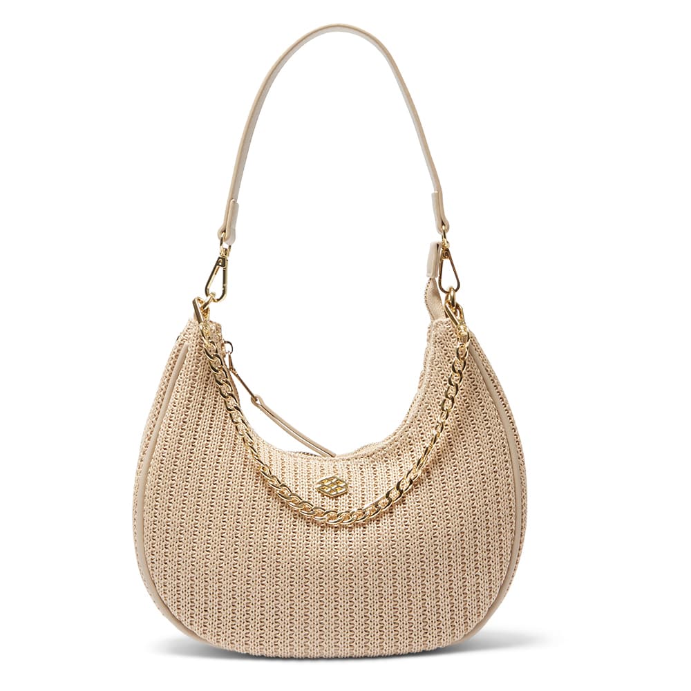 Julia Handbag in Nude/raffia