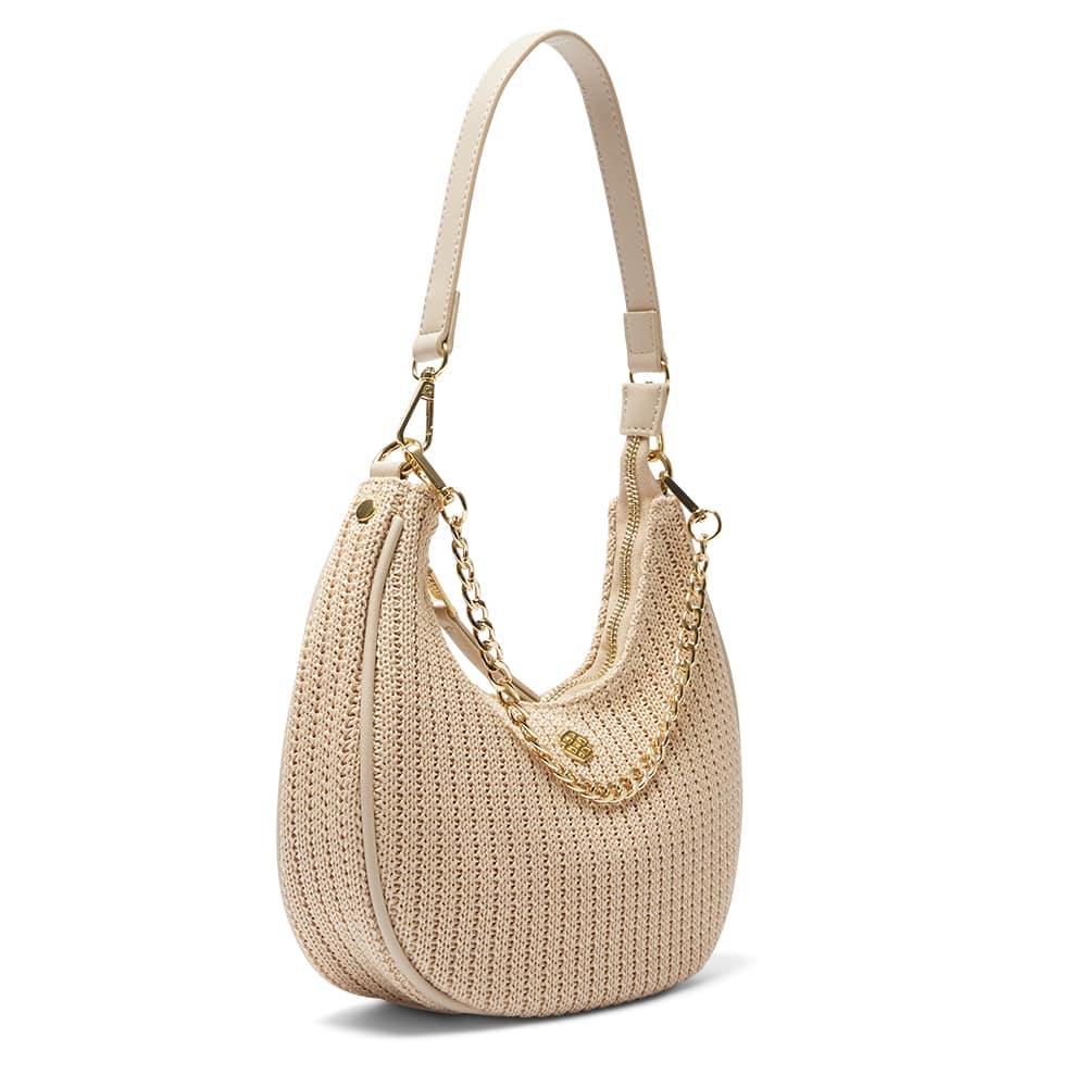 Julia Handbag in Nude/raffia