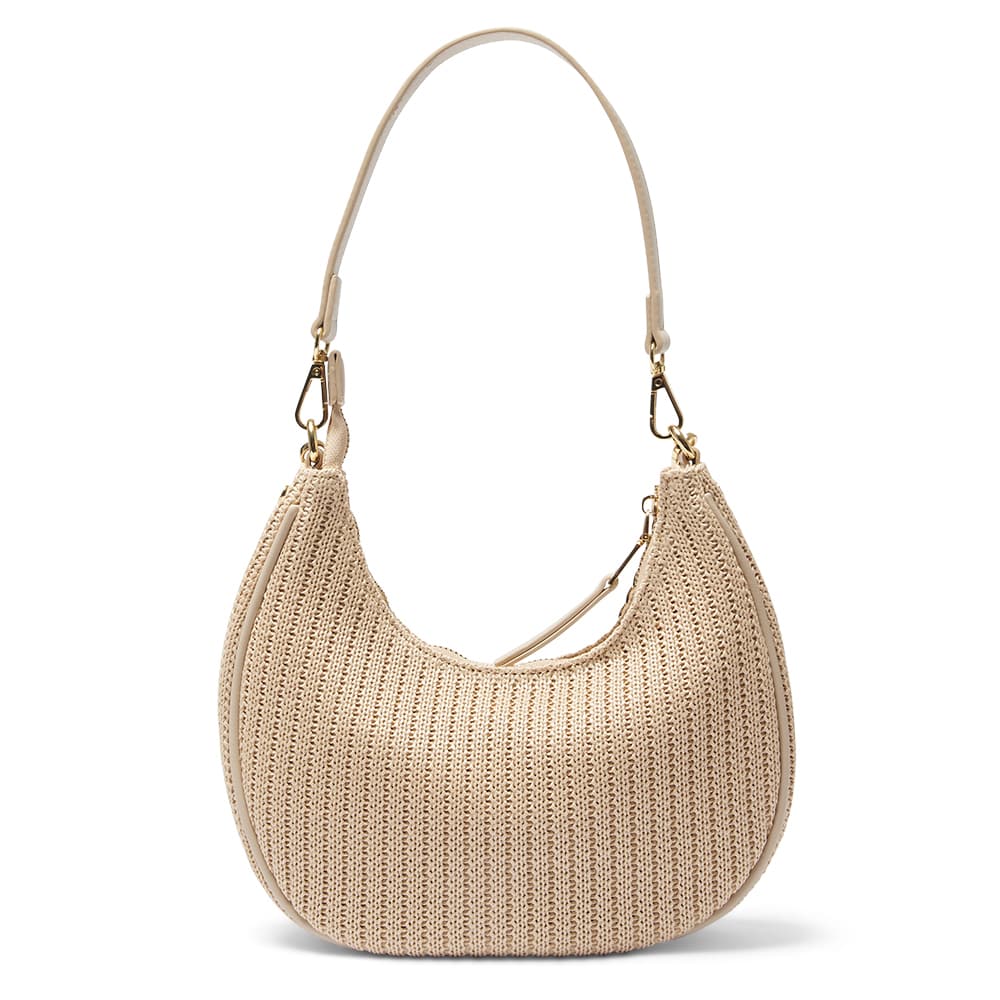 Julia Handbag in Nude/raffia