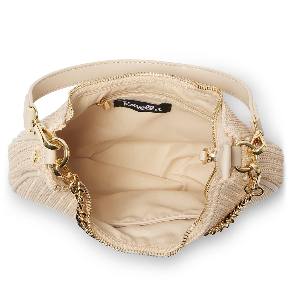 Julia Handbag in Nude/raffia