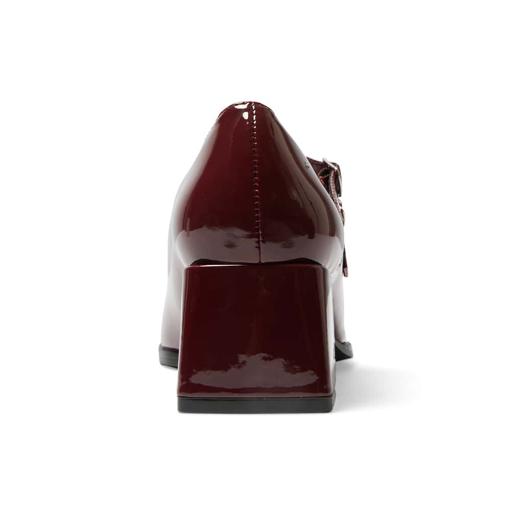 Metro Heel in Cherry Patent