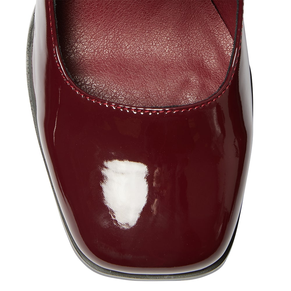 Metro Heel in Cherry Patent