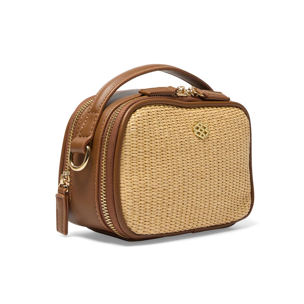 Olivia Handbag in Tan/raffia