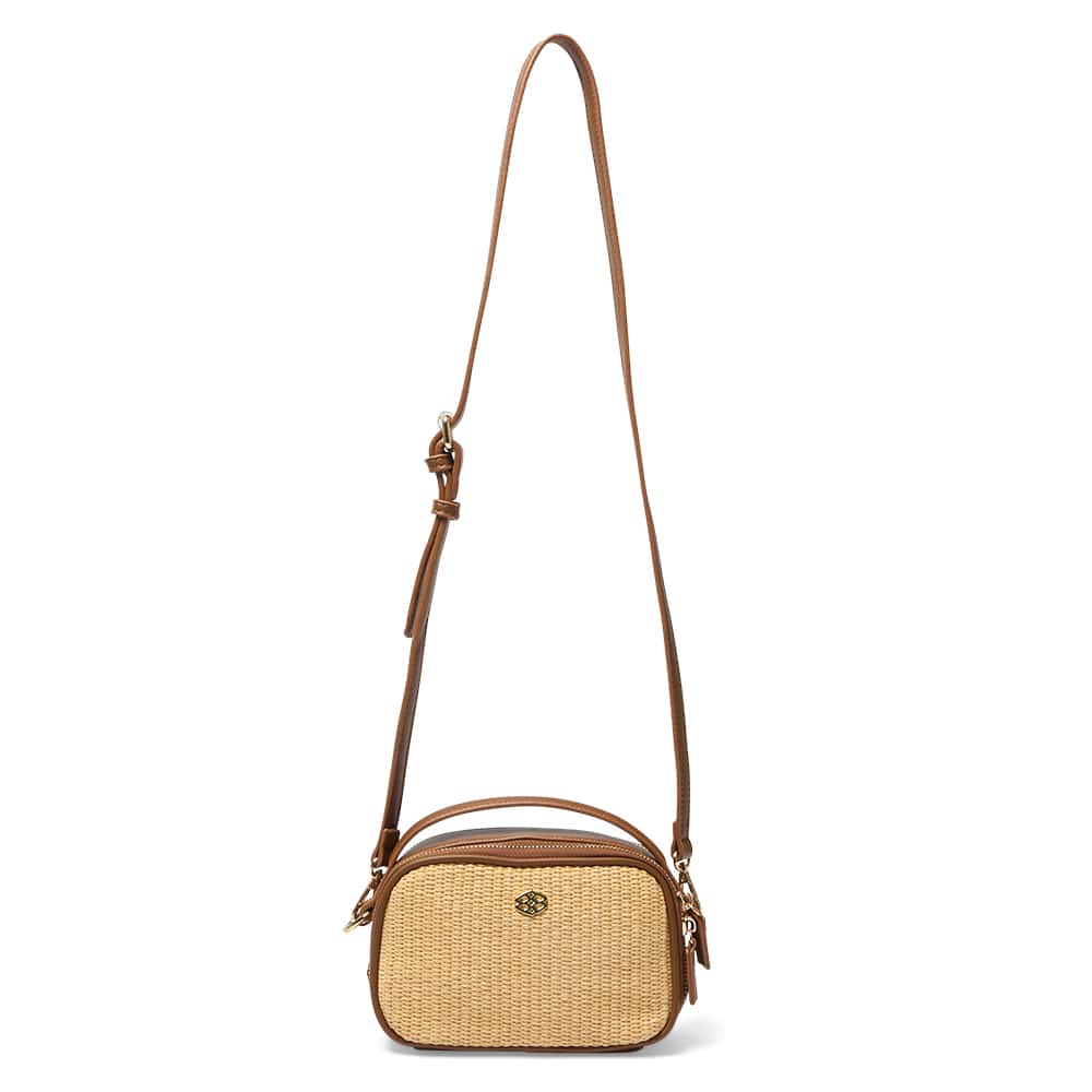 Olivia Handbag in Tan/raffia