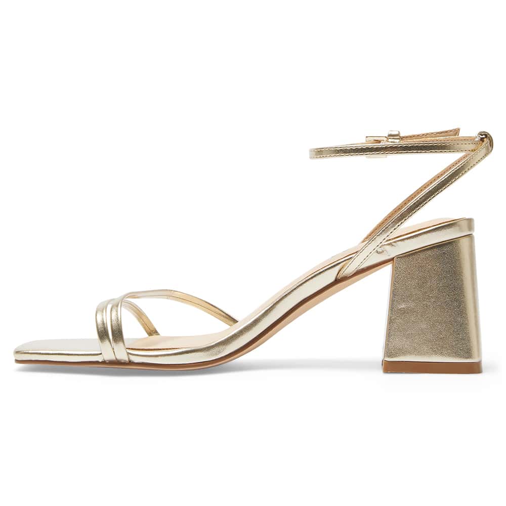 Shay Heel in Gold Metallic