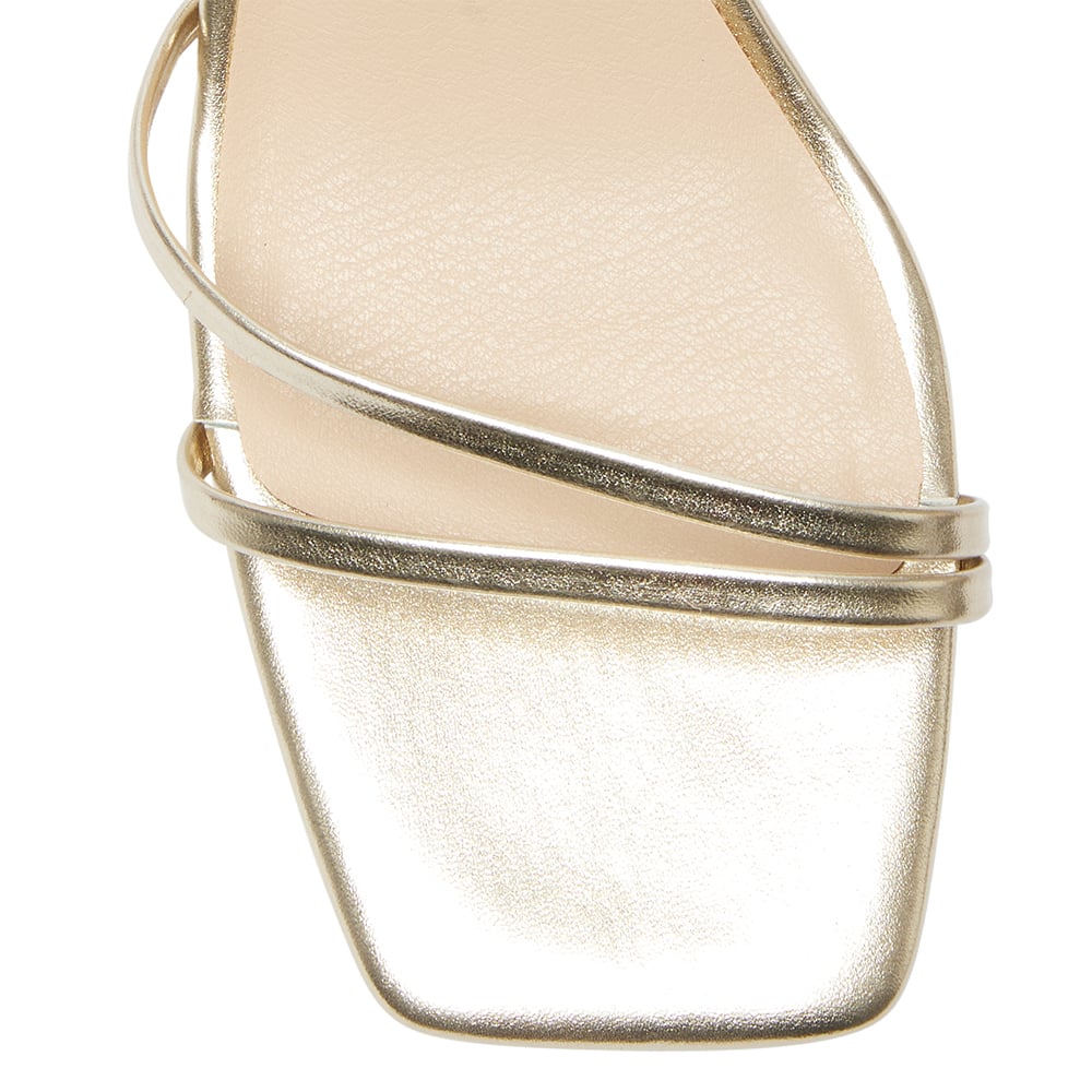 Shay Heel in Gold Metallic