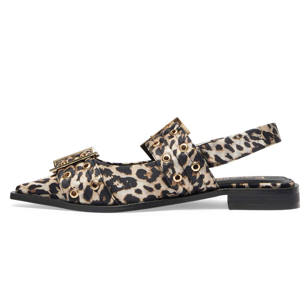 Suzie Flat in Animal Fabric