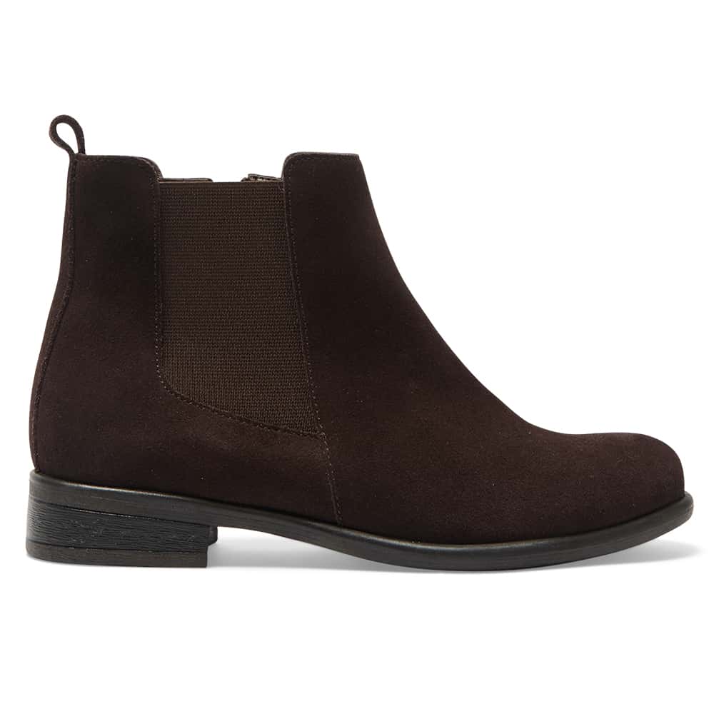 Bogart Boot in Chocolate Suede Suede