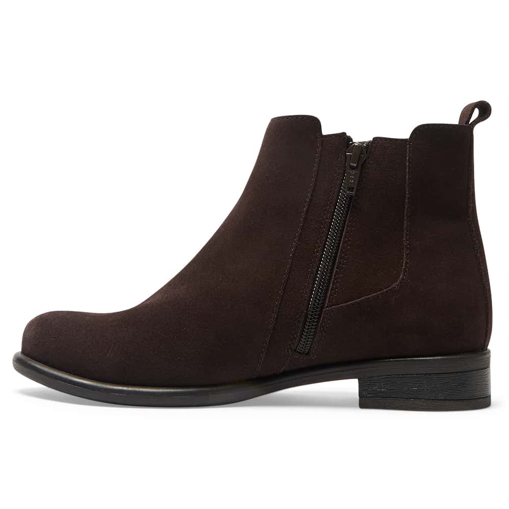 Bogart Boot in Chocolate Suede Suede