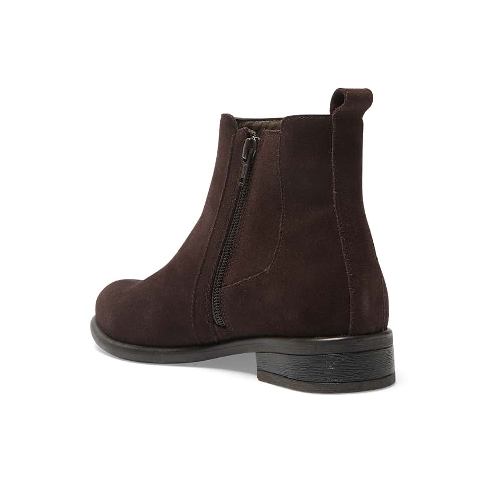 Bogart Boot in Chocolate Suede Suede