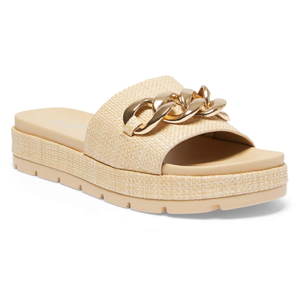 Fiona Slide in Natural Raffia