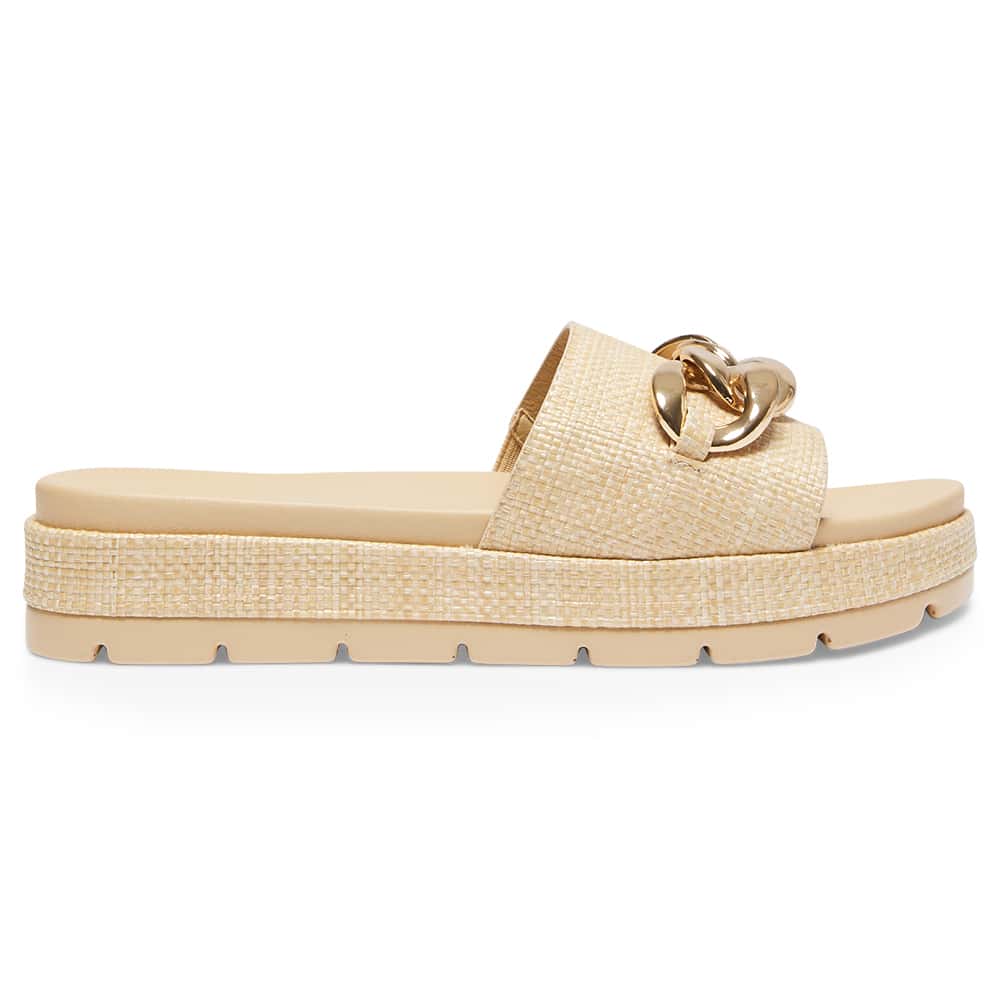 Fiona Slide in Natural Raffia