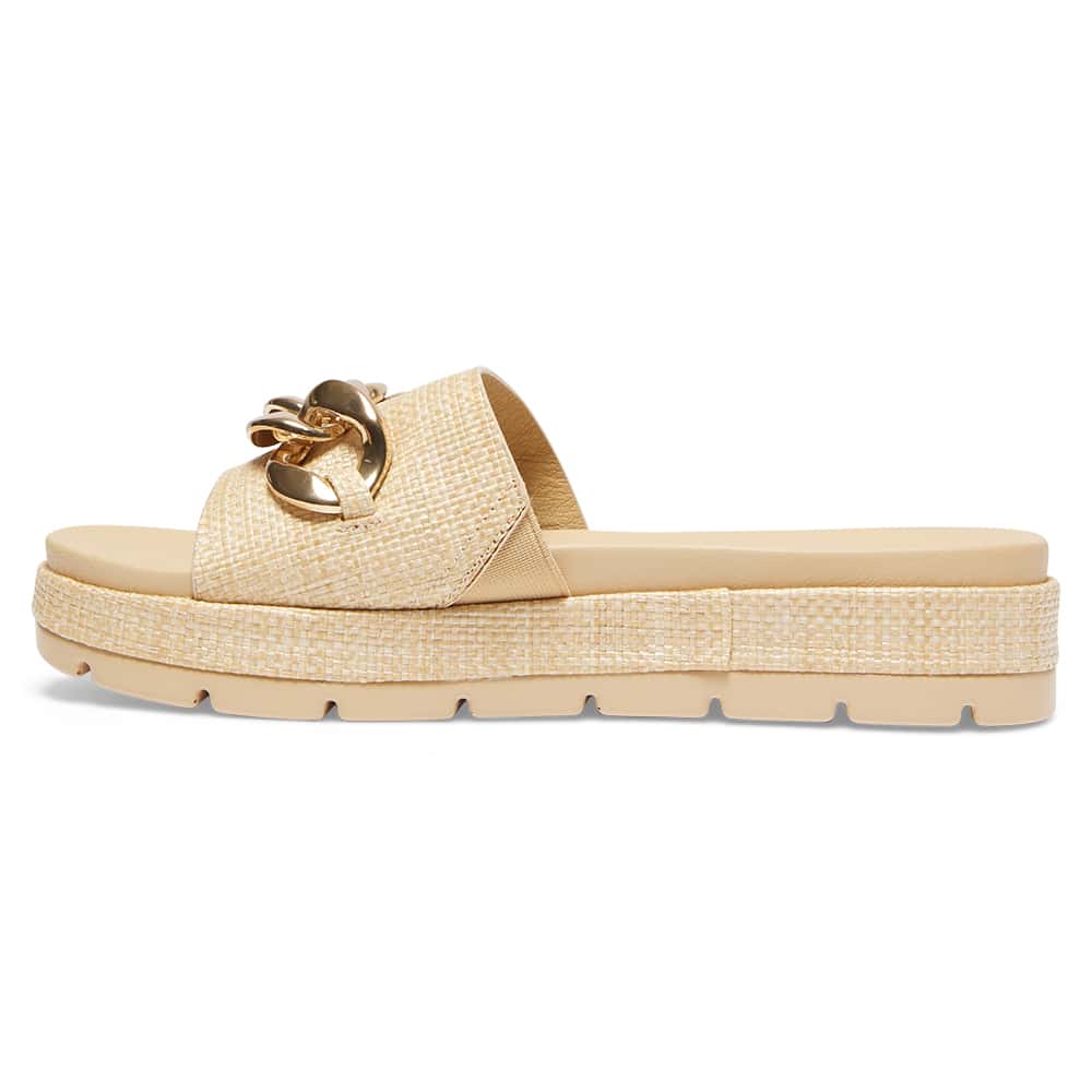 Fiona Slide in Natural Raffia