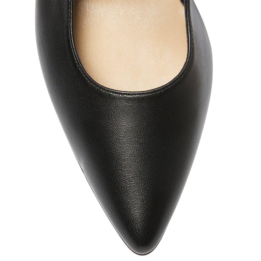 Kelly Heel in Black Leather