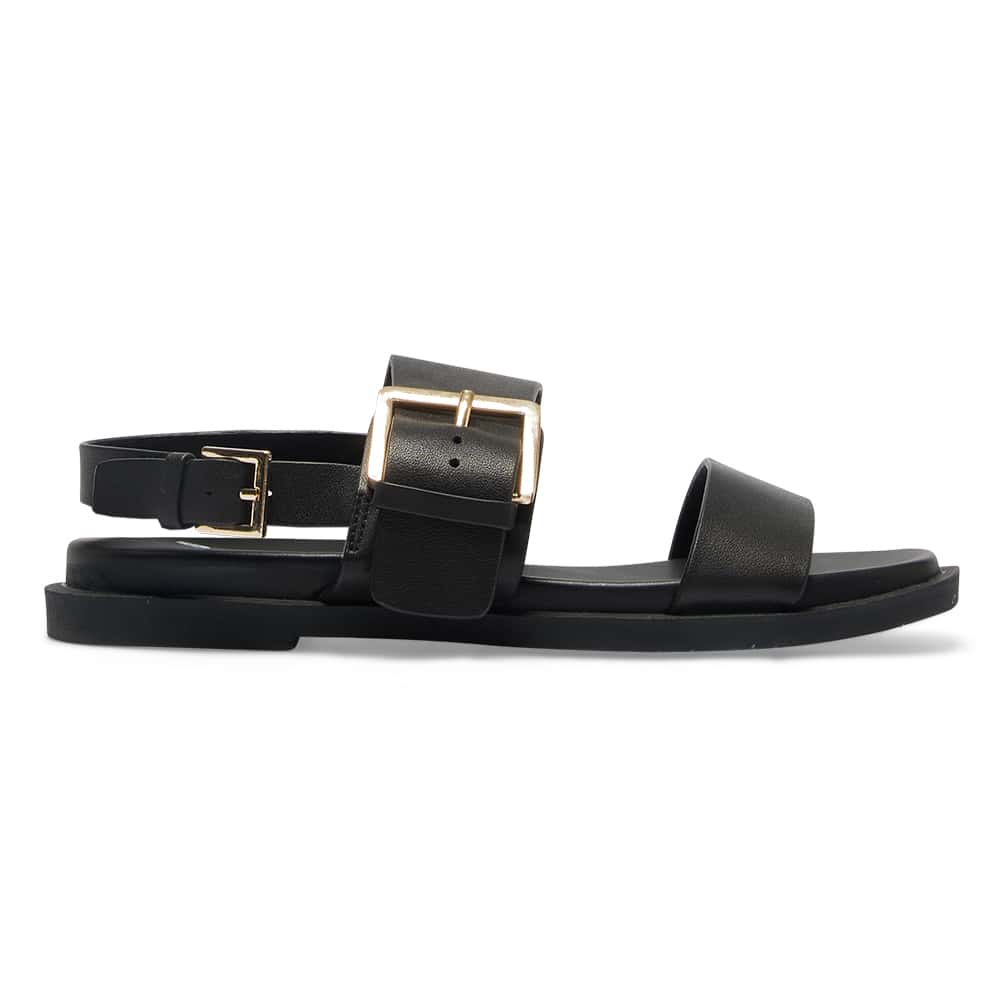 Meadow Sandal in Black Leather