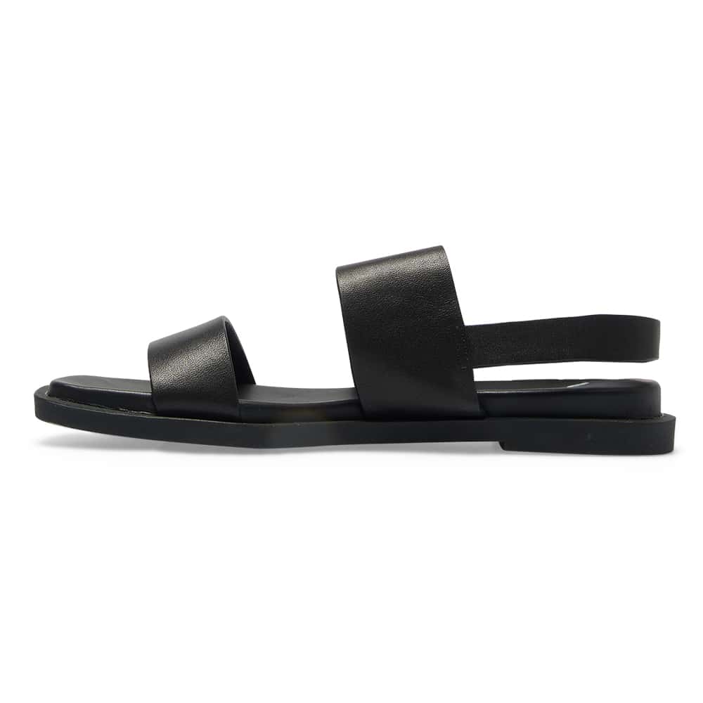 Meadow Sandal in Black Leather