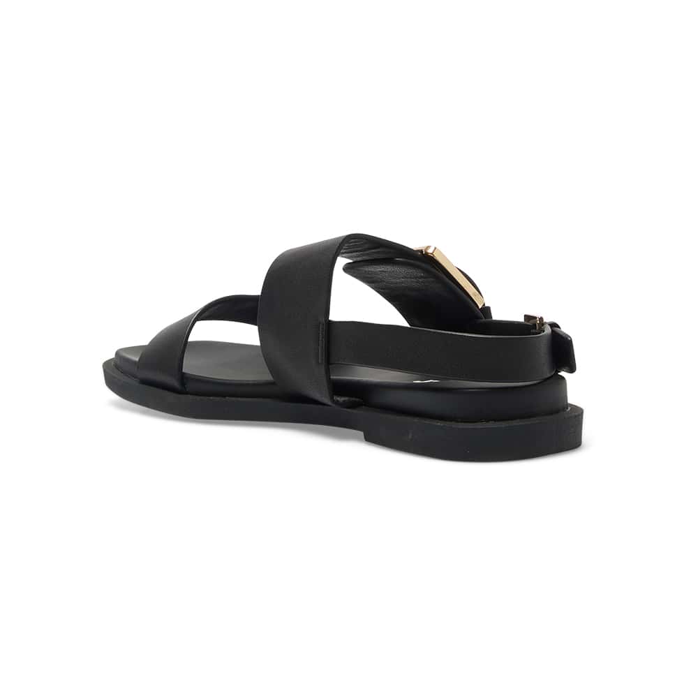 Meadow Sandal in Black Leather