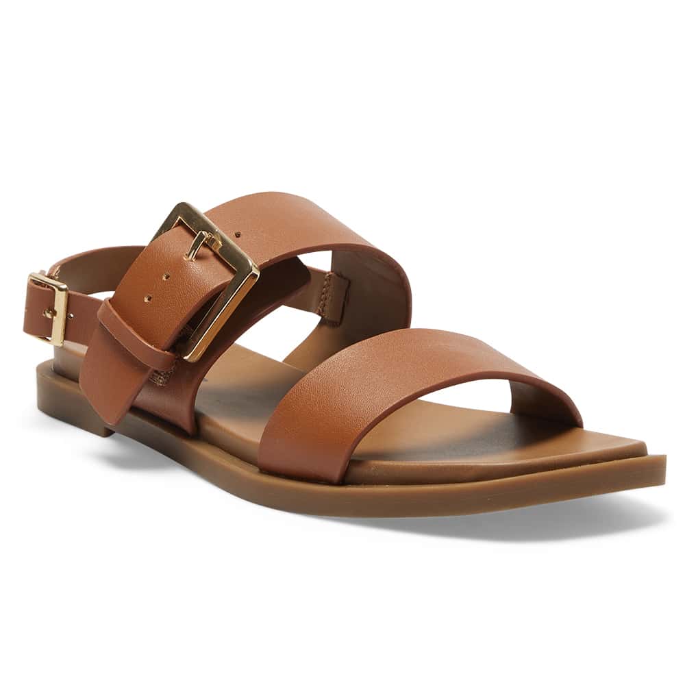 Meadow Sandal in Tan Leather