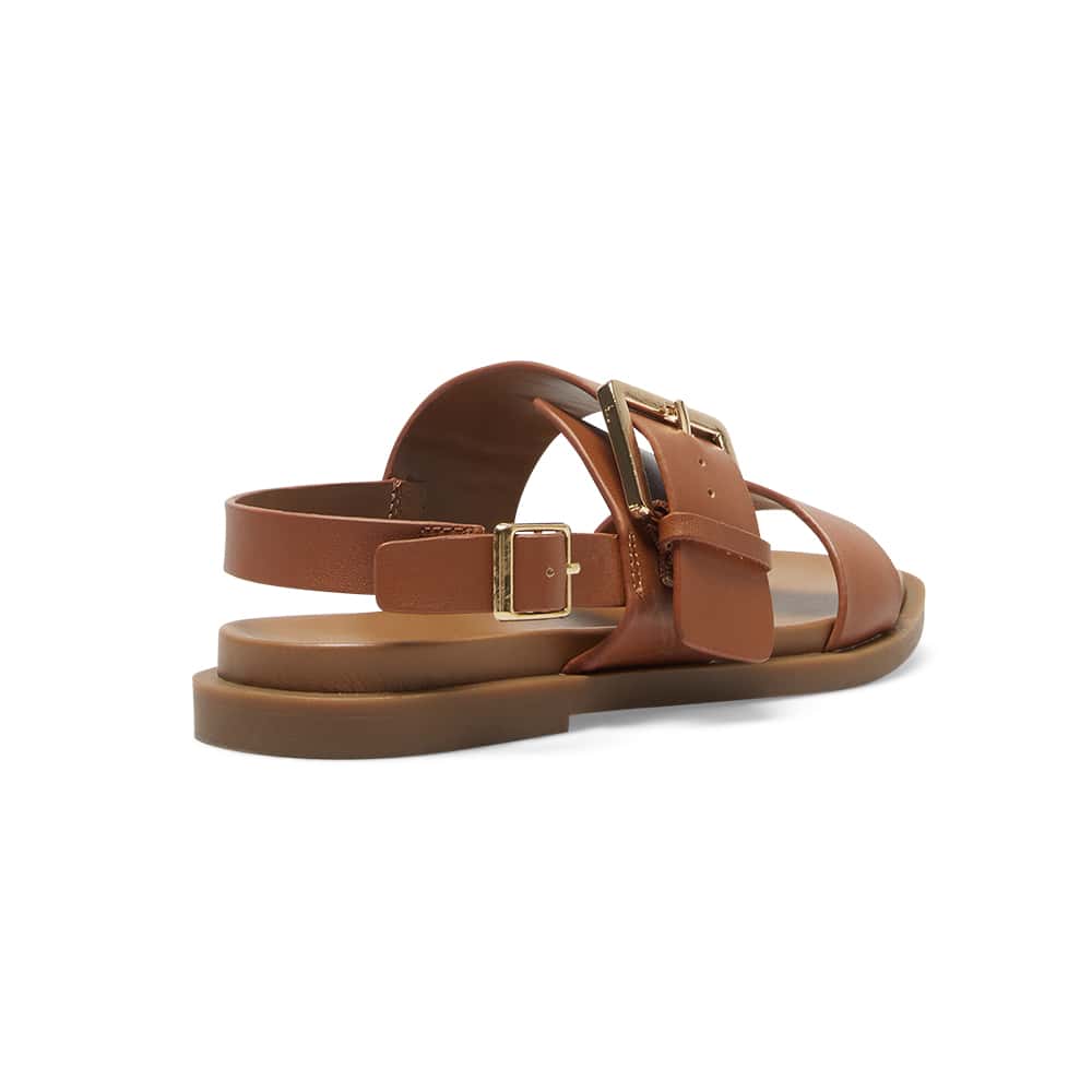 Meadow Sandal in Tan Leather