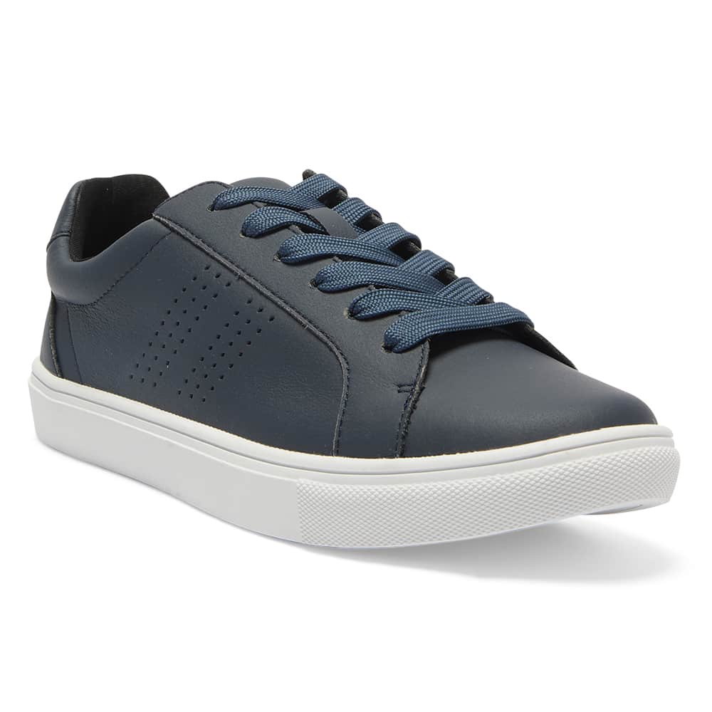 Shazam Sneaker in Navy Leather