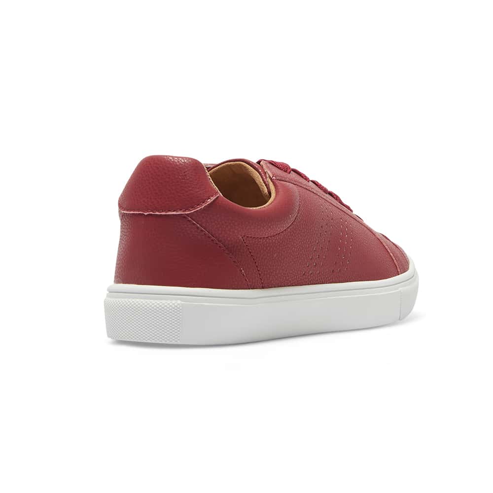 Shazam Sneaker in Red Leather