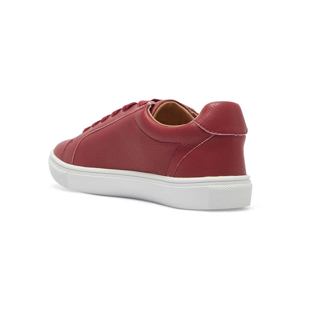 Shazam Sneaker in Red Leather