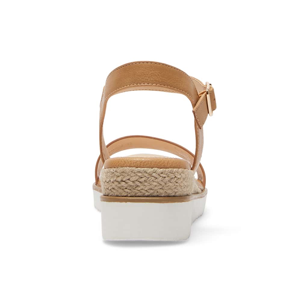 Verona Wedge in Camel Smooth