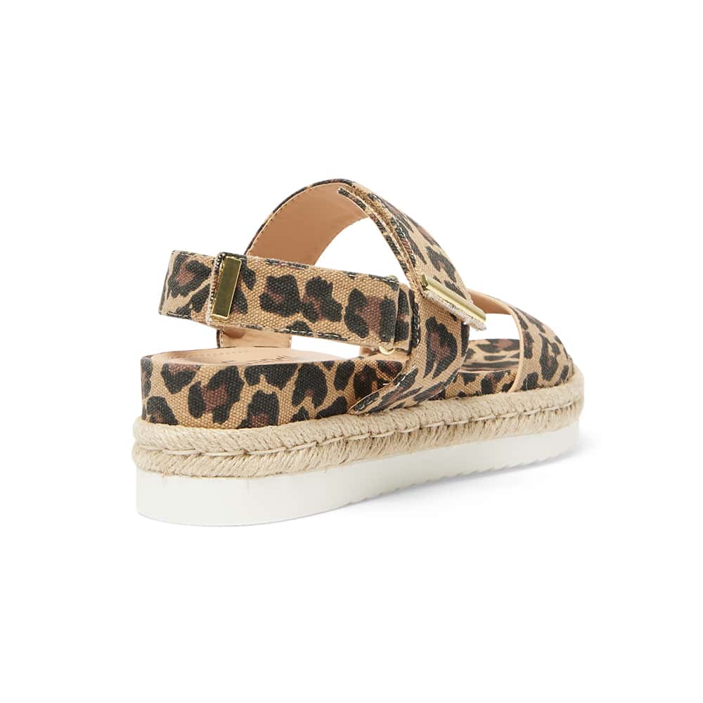 Warner Sandal in Animal Fabric