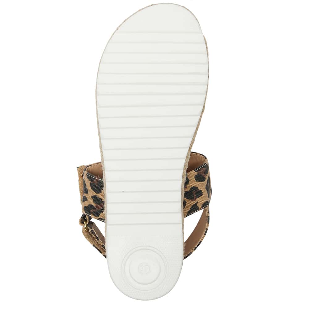 Warner Sandal in Animal Fabric