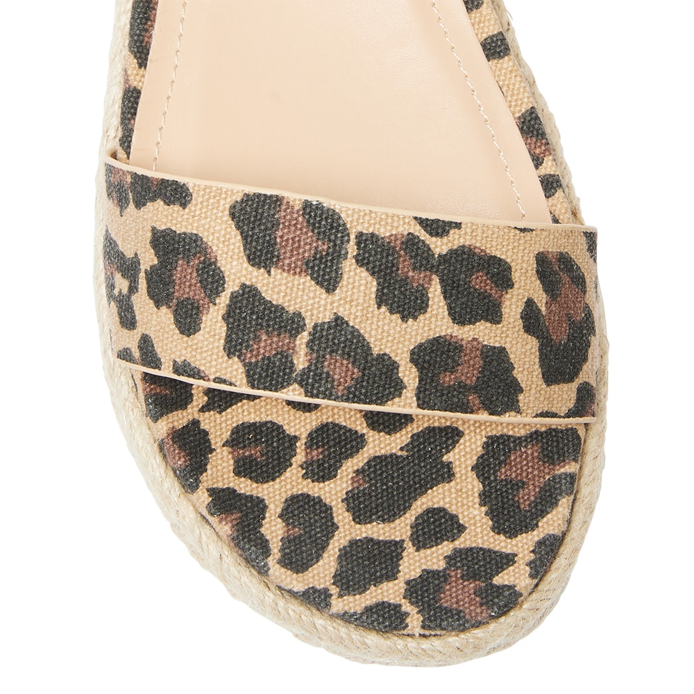 Warner Sandal in Animal Fabric