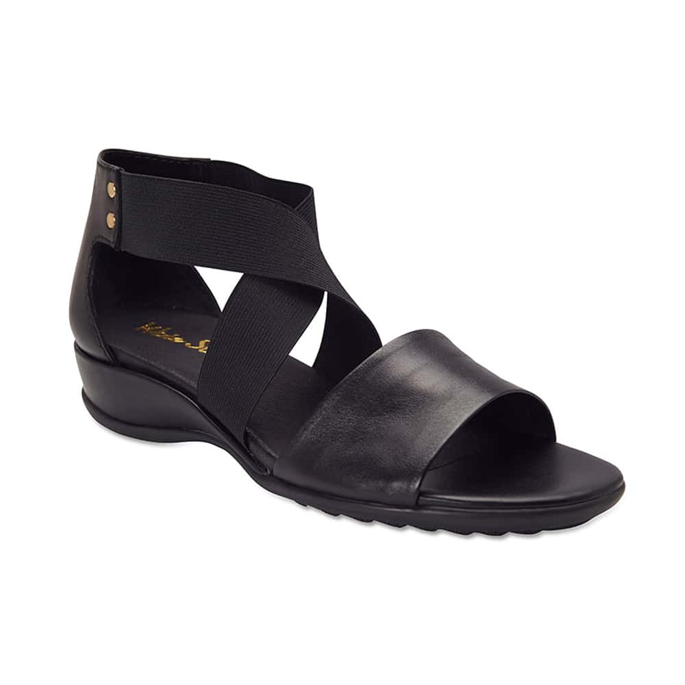 Chester Sandal in Black Leather