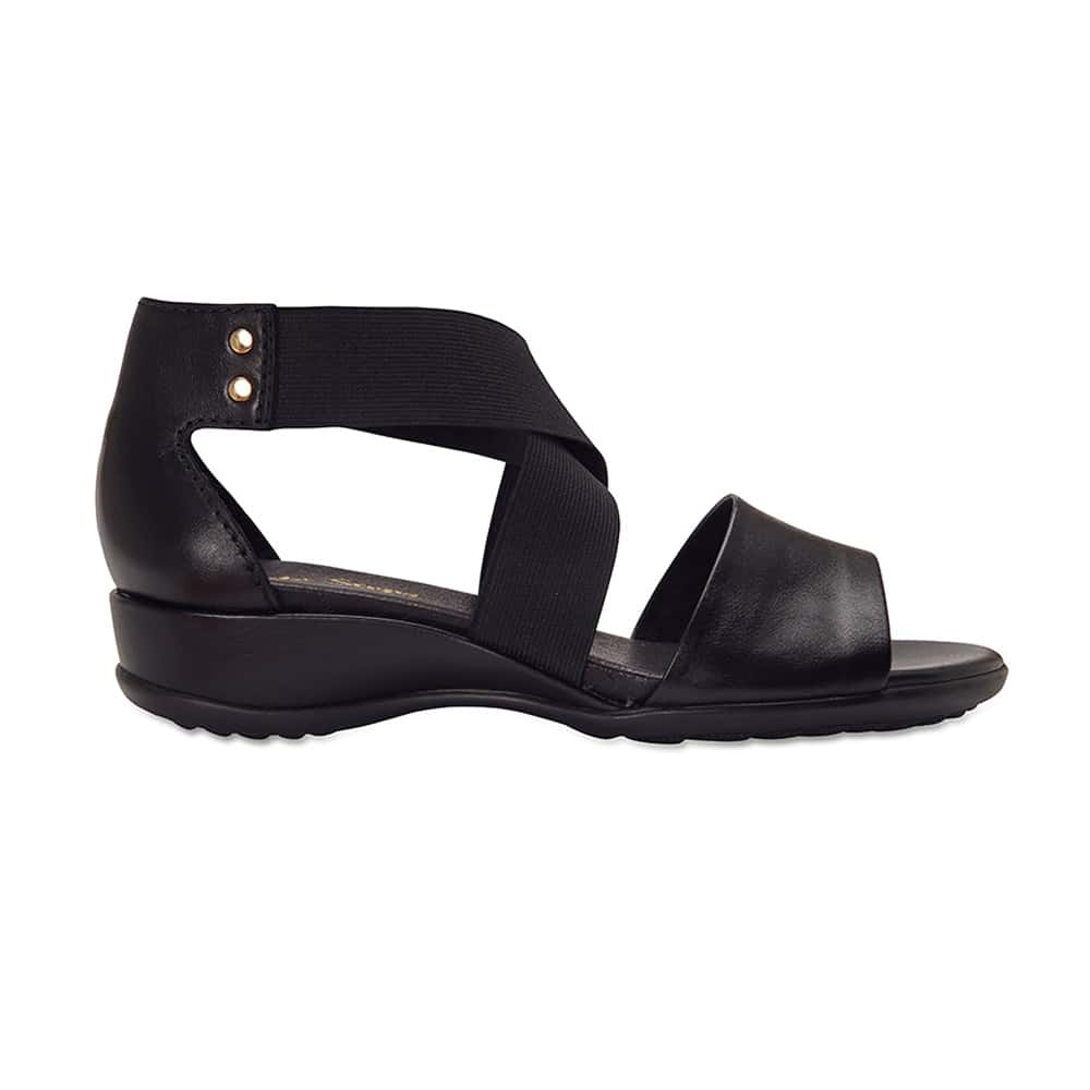 Chester Sandal in Black Leather