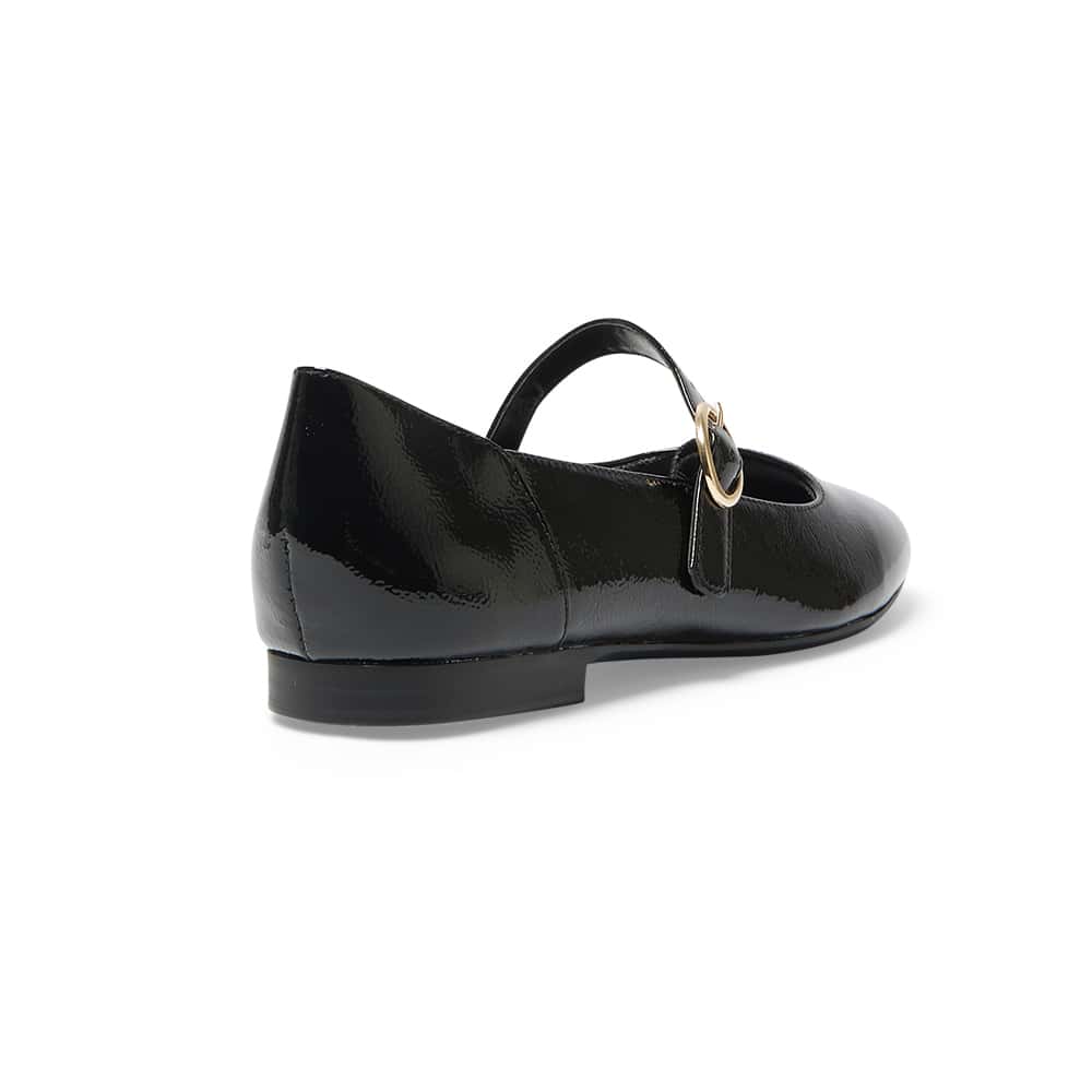 Colby Flat in Black Patent