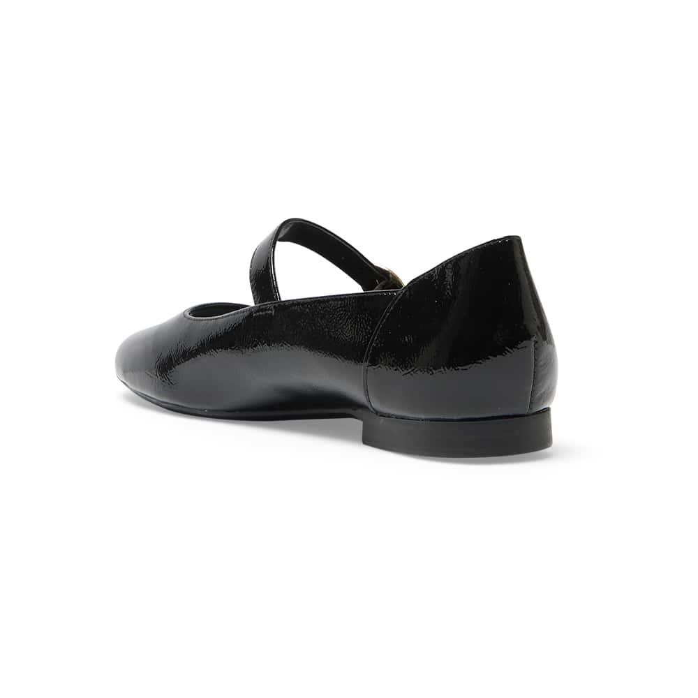 Colby Flat in Black Patent