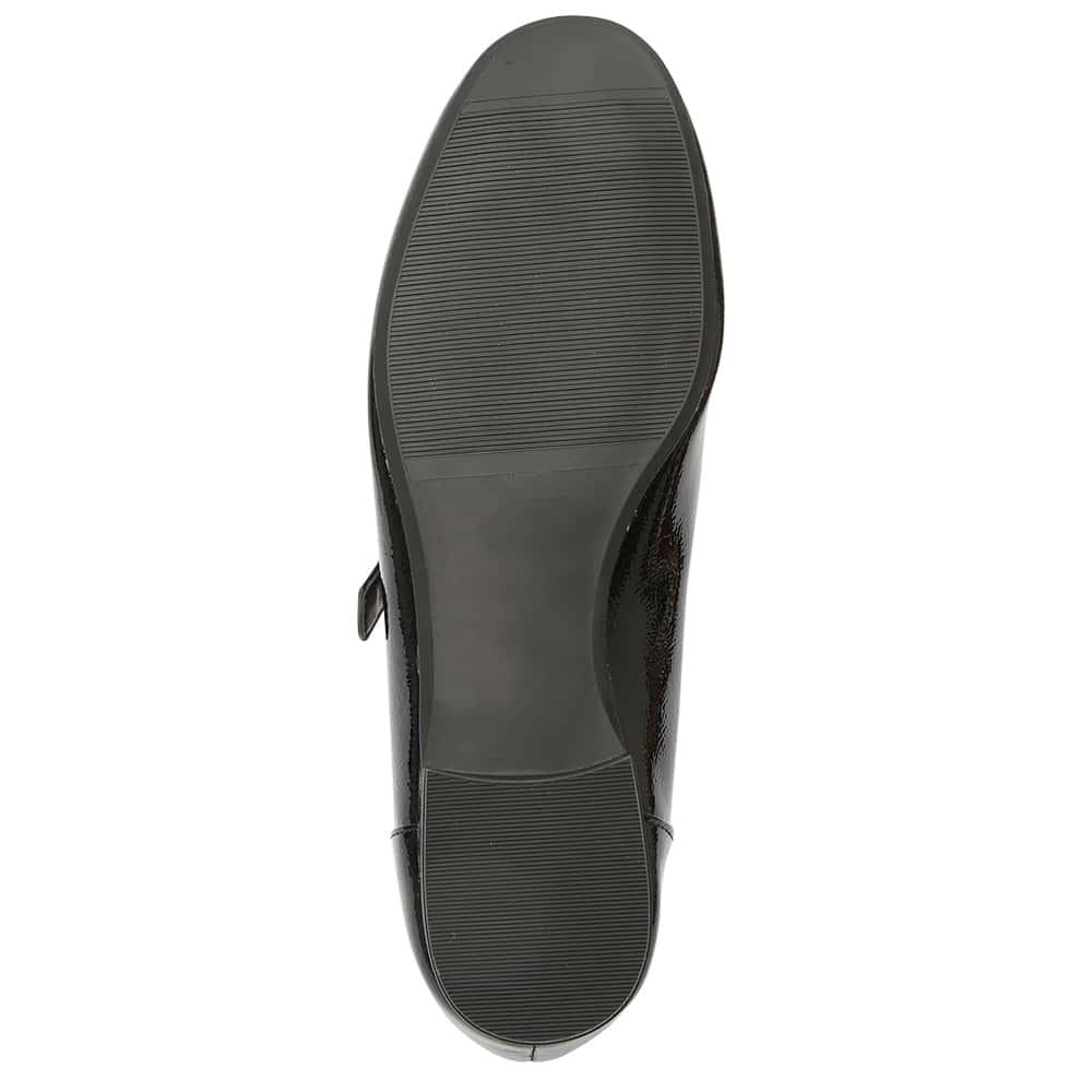 Colby Flat in Black Patent