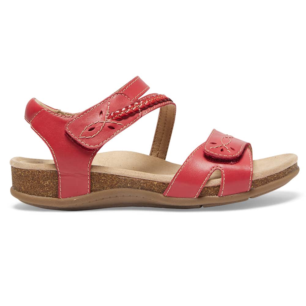 Fandango Sandal in Red Leather