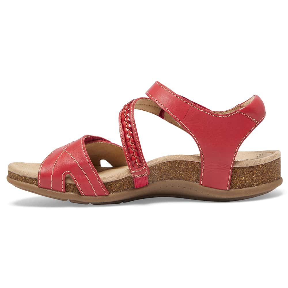 Fandango Sandal in Red Leather