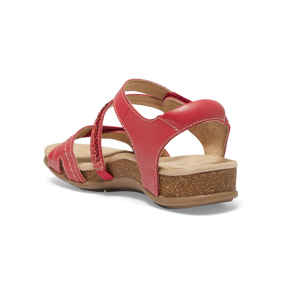 Fandango Sandal in Red Leather