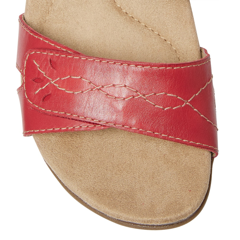 Fandango Sandal in Red Leather