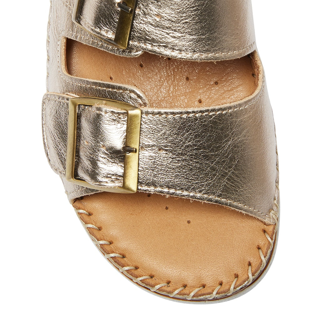 Hutch Sandal in Pewter Leather